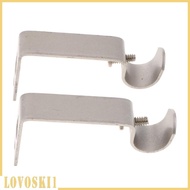 [Lovoski1] Set of Drapery Curtain Rod Bracket Holder for 0.62 inch Rod,Sturdy Steel
