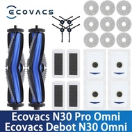 Compatible for Ecovacs Debot N30 Omni / N30 Pro Omni Robot Vacuum Accessories Main Side Brush Hepa F
