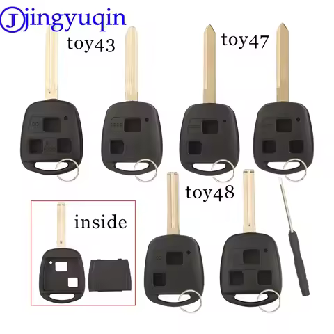 jingyuqin 2/3BNT Remote Key Case Shell High Quality For Toyota Corolla Land Cruiser YARIS CAMRY Lexu