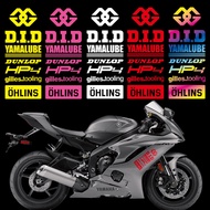 For YAMAHA Grand Filano Aerox 155 Xmax 300 Nmax Exciter 155 R3 R7 Fino Reflective Motorcycle Sticker Decor Motor Bike Scooter Body Fender Helmet Front Windshield Decal Accessories