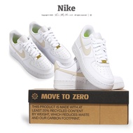 Nike W Air Force 1 low AF1 Tube White Light Milk Tea Brown Retro Shoes Women's Recycled Material