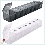 ROSEGOODS1 Pill Box Medicine Box Weekly Pill Organizer Portable Travel Medicine Organizer