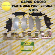 Plate Disk Brake Pad Brake Button Brake Pad Set 12 pcs Vios NCP41