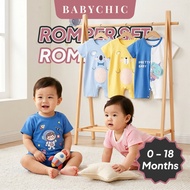 Baby Romper 0-18 Months Short Sleeve Jumpsuit Bayi Newborn Bodysuit Baju Budak Lengan Pendek Soft