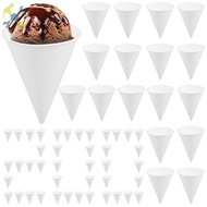 200 Pcs 4.5 oz Single Use Paper Cone Cup Stackable Cone Cup Easy to Clean Paper Conical Water Mug fo