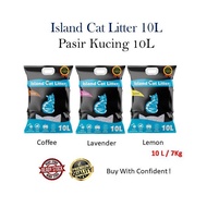 Island  Premium Cat Litter 10L Pasir Kucing Premium 10L Cat Litter 10L