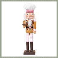 G8Wooden Nutcracker Ornaments Christmas Decorations Wood Figurine Puppet Toys Home Table Decor 15 In