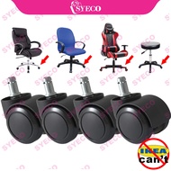 syeco Heavy Duty Office Chair Roller Replacement gaming Chair Wheel Chair Caster kastor kerusi roda