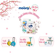 Moony gift 2b gives away Lucky wet wipes, 3b gives Capybara teddy bear, 4b gives weaning set, 5b giv