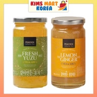 Peacock Citron Tea, Ginger &amp; Lemon Tea Made by Grinded Korean Premium Drink Food 400~420g