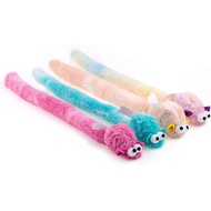 CHIWAVA 4 Packs 15 Inch Long Soft Plush Cat Toys Mice with Bell Rustle Sound Small Mouse Activity In
