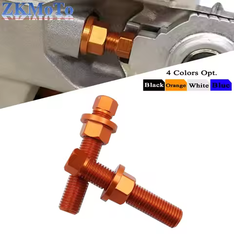 Motorcycle M10 CNC Rear Axle Blocks Chain Adjuster Bolt For KTM XC XCF XCW SX SXF EXC EXCF TPi 125 1