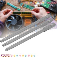 KUGIGI 11pcs Screwdriver Bit Set, 100mm Length 1/4 Inch Hex Shank Torx Security Bits, Durable S2 All