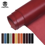 WUTA 1 Sq.ft France Bull Vegetable Tanned Cowhide Leather Piece DIY Waxed Full Grain Genuine Leather