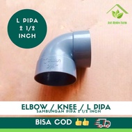 HYDROPONIC PIPE ELBOW 2 1/ 2 INCH knie 2 1/2 " inch 2 1/2" elbow letter L 2.5 inch