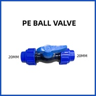┘ § ◕ PE Compression Fittings 1/2" 3/4" 1" BALL VALVE hdpe pvc pipe socket BALL VALVE