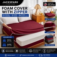 Cadar Zipper Bedsheet Premium U shape Queen Katil Zip Sarung Tilam Super Single Zip Bedsheet 拉链床单