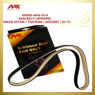 MEAUSU FAN BELT MSFB-4PK-014 4PK890 Model: NAZA CITRA / TUCSON / ACCENT / GETZ KIA HYUNDAI