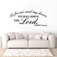 Vinyl Wall Art Stickers Bible Verse Wall Decals Home Living Room Decor Religious Christian Quote Rem