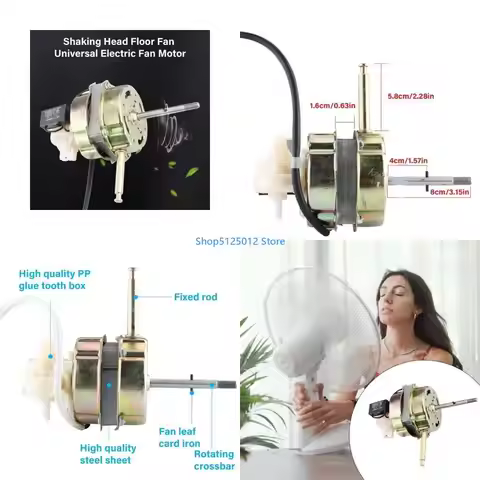 G8TC Electric Fan Motor Accessories Shaking Head Floor Fan Table Fan Household Motor