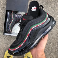 Male Female Sneakers Air Jordan Max 97 Undefeated Black Red Reflective Retro Casual Running Shoes Sp