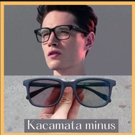 TERBARU !!! Kacamata Photocromic Minus Pria Frame Sporty Elegant Terbaru Optik Asli Ori Berubah Warn