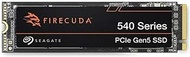 Seagate FireCuda 540 SSD, 2 TB, Internal Solid State Drive - M.2 2280 PCIe Gen5, speeds up to 10,000 MB/s and 2,000 TB TBW, 3 years Rescue Services (ZP2000GM3A004)
