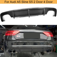 Carbon Fiber Rear Bumper Diffuser Lip for Audi A5 Sline S5 Sedan Convertible Coupe 2012-2016 Non Sta