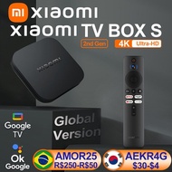 Global Version Mi TV Box 2nd Gen 4K Ultra HD Google TV Dolby Vision HDR10+ Google Assistant Smart Mi Box S Media Player kuiyaoshangmao