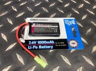 【我愛杰丹田】G&G 怪怪  7.4v 20C 1000 mAh 電槍鋰電池 G-11-085