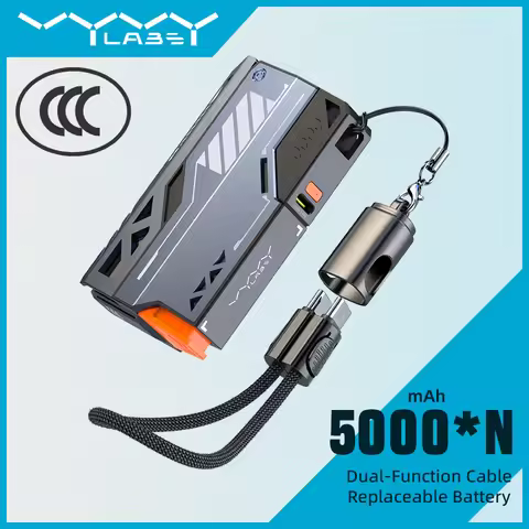 VYVYLABS Portable CCC Power Bank Replaceable Battery Pack 20000mAh 22.5W Fast Charging External Batt