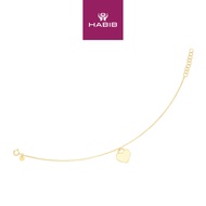 HABIB 375/9K Yellow Gold Bracelet (Heart) X4FOR6B10