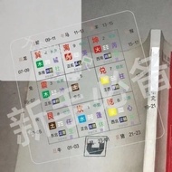 Jiugong Transparent ruler Standing Hachizhai ruler compass Standing ruler Novice High-Precision Yang