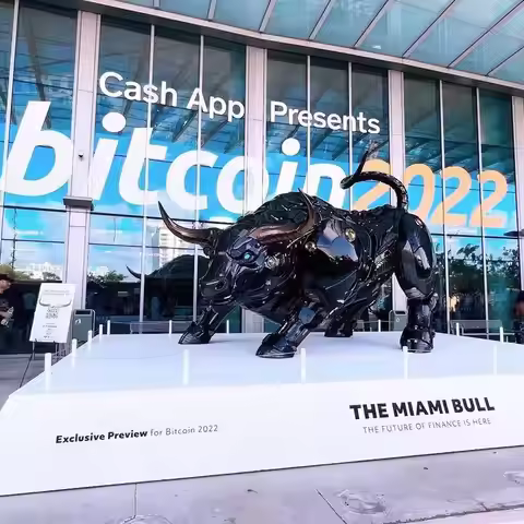Resin The Bitcoin Bull Statues Wall Street OX Model Figurines Home Office Feng Shui Coins Badge Miam