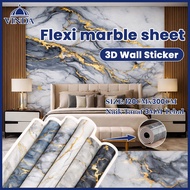 Flexi Marble Sheet Imitation Ceramic Waterproof Wall Sticker Marble Wallpaper Thickened XPE Board DI