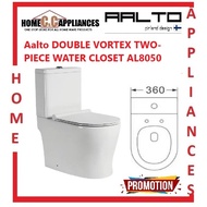 Aalto DOUBLE VORTEX TWO-PIECE WATER CLOSET AL8050 / Express Free Home Delivery
