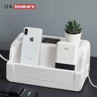 【Heat Dissipation】Cable Storage Organiser Management Box Organizer Extension Socket Plug Cable Management Box Socket Box Hub Winder Power Strip Power Cord Storage Box Power Strip Box