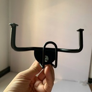Convenient 3-Hook Motorcycle Hanger - Mount Vario, Vision, Many Vehicle Models - Stainless Steel/Pow