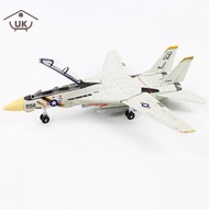 UK 1:72 F-14 Tomcat Fighter Jet Model White Black ABS Plastic 10.24inch Detailed