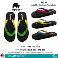 FIPPER FPM 06 - 1 RUBBER ANTI-SLIP BEACH SLIPPER /indoors outdoors | kasut getah pantai Beach Slippe