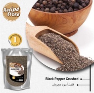(HALAL) 100% Pure Black Pepper Coarse / Serbuk Lada Hitam Kasar 100g SEASONING SPICE REMPAH ORGANIC LADA HITAM DITUMBUK