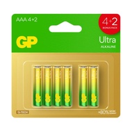 GP ถ่าน Ultra Alkaline AAA x 4 + 2 (24AUA21422GNSB)