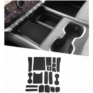 2025 Acadia Door Slot Mats,for GMC Acadia 2025 Accessories Anti-Slip Interior Rubber Mats Center Con