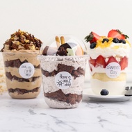 Bobo Cup 360ml Bobo Cup Oreo Fat Bobo Yogurt Tea Cup 95 Caliber U-Shaped Cup Cake Dessert Cup