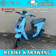 Sepeda Listrik EXOTIC X610 X630 X650 X660 X665 X670 X680 New Model 500watt Super Murah Garansi Resmi