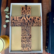 主禱文木製壁掛十字架 161759