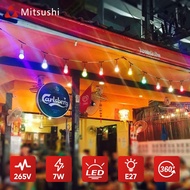 Mitsushi LED Colored Light Bulbs 7W E27 Holiday Party Decoration Light Bulbs