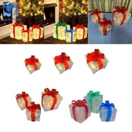 Gazechimp LED Lighted Favor Boxes Christmas Decorative Clear Bowknot Favor Boxes for