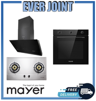 Mayer MMSS772HI / MMGH772HI [78cm] 2 Burner Gas Hob + Mayer MMSH8099-L Angled Chimney Hood + Mayer MMDO8R [60cm] Built-in Oven with Smoke Ventilation System Bundle Deal!!