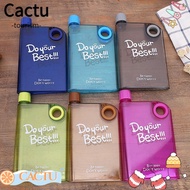 CACTUS Drink Bottle Reusable Portable Transparent Juice Cup